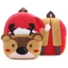 Sac à Dos Maternelle Peluche Animaux Sportifs — 10 Modèles - Cerf Skieur