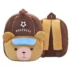 Sac à Dos Maternelle Peluche Animaux Sportifs — 10 Modèles - Ours Footballeur