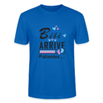 T-shirt Unisexe - Bébé arrive style 2 - bleu paon