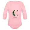 Body Bébé prénom personnalisé - rose clair