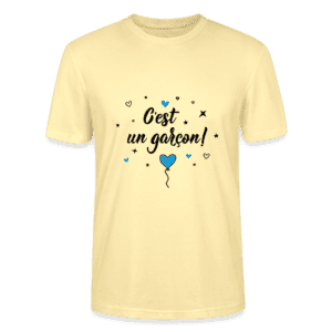 T-shirt Unisexe - c'est un garçon crémé