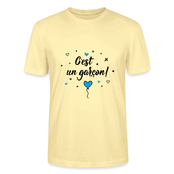 T-shirt Unisexe - c'est un garçon crémé