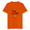 T-shirt Unisexe - c'est une fille - orange profond