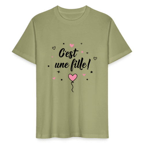 T-shirt Unisexe - c'est une fille – Image 8