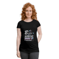 T-shirt noir - Bébé arrive- mod