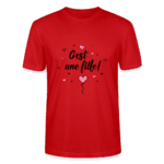 T-shirt Unisexe - c'est une fille - rouge