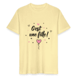T-shirt Unisexe - c'est une fille - crème