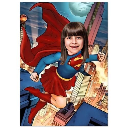 Poster Portrait Personnalisé - SuperGirl