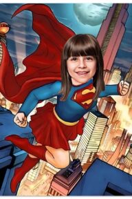 Poster Super-Héros Personnalisé - SuperGirl