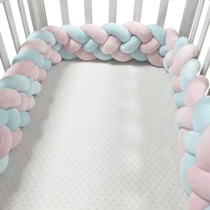 Tour de Lit Tressé 4 Brins — Protection Renforcée pour Bébé Actif