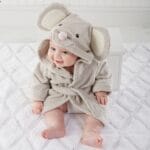 Peignoir de bain bébé - Poncho Style animaux - Souris