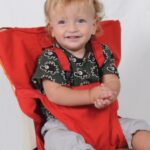 Chaise Nomade Pliable et Lavable pour Bébé - Rouge