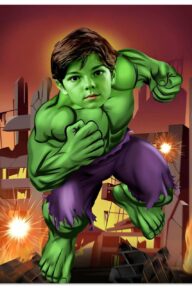 Portraits de super-héros Personnalisé - Hulk