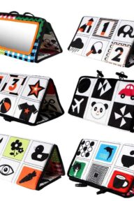 Jouet de Découverte avec Miroir - Stimulation Sensorielle et Éveil