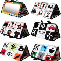 Jouet de Découverte avec Miroir - Stimulation Sensorielle et Éveil