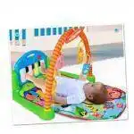 Portique d'éveil bébé avec piano – Tapis d'éveil musical multifonction pour nouveau-né