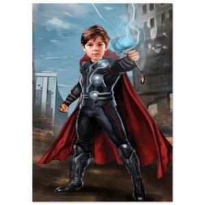 Poster Super-Héros Personnalisé - Thor