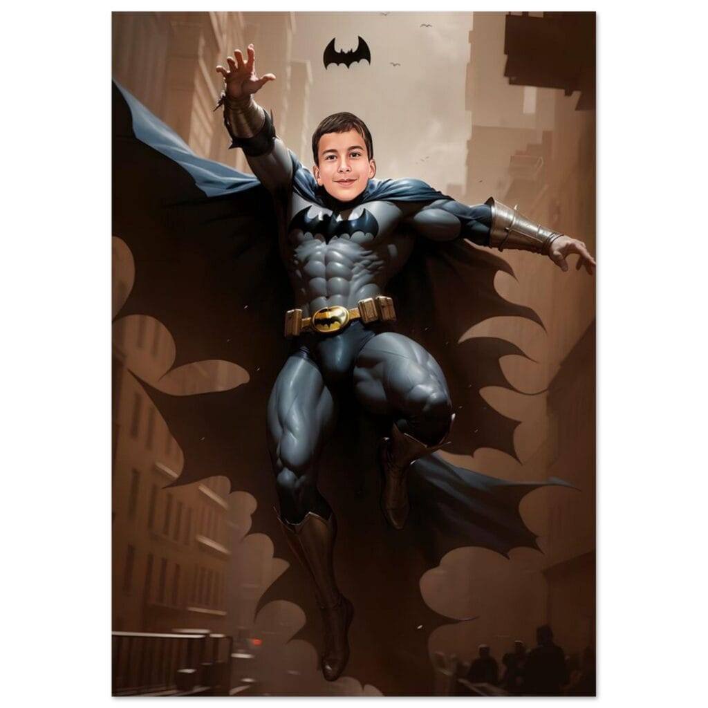 Poster Super-Héros Personnalisé - Batman