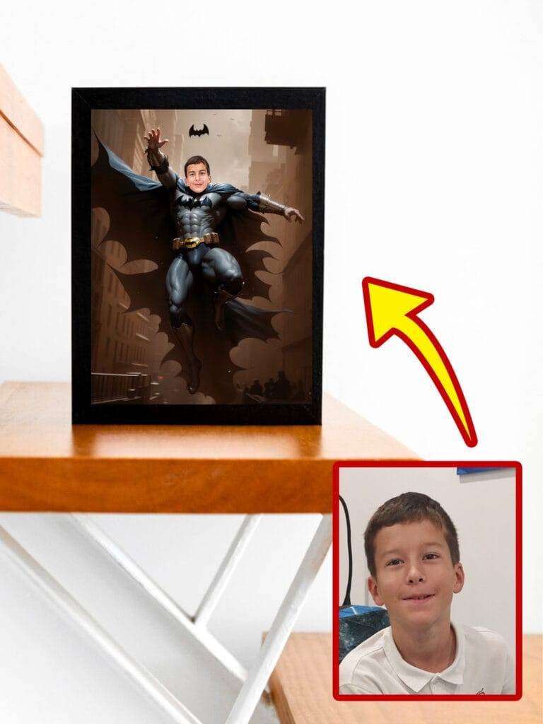 Poster Super-Héros Personnalisé - Batman