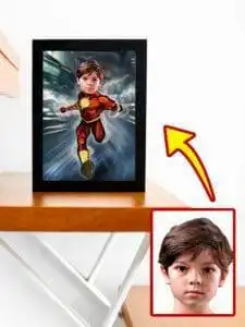 Poster Super-Héros Personnalisé - Flash