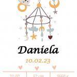 Affiche de naissance Mobile