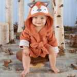 Peignoir de bain bébé - Poncho Style animaux - Renard