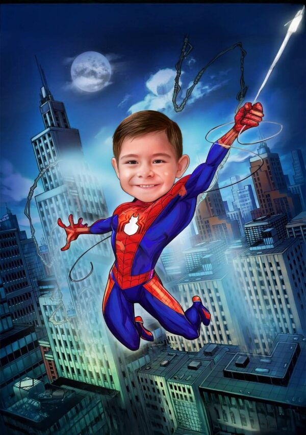 Poster Super-Héros Personnalisé - Spiderman v4