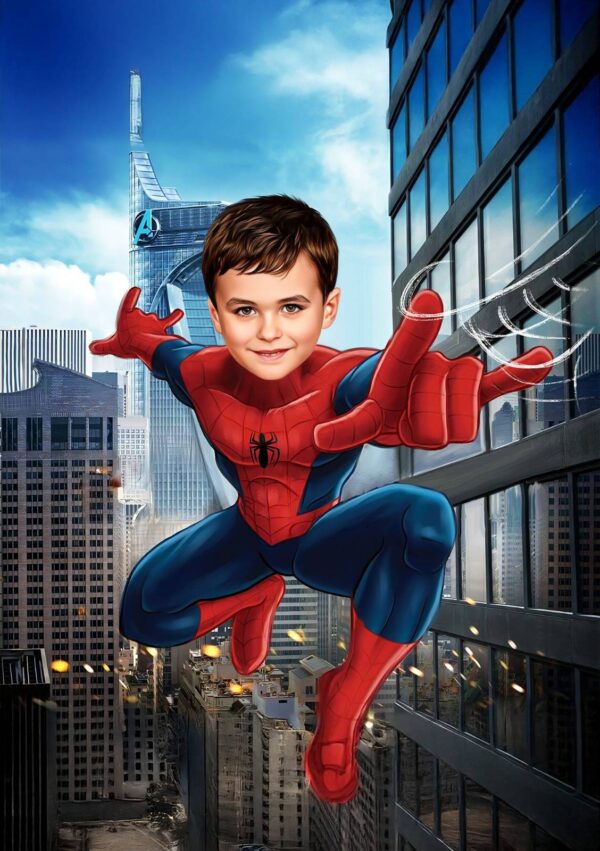 Poster Super-Héros Personnalisé - Spiderman v5