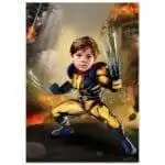 Poster Super-Héros Personnalisé - Wolverine