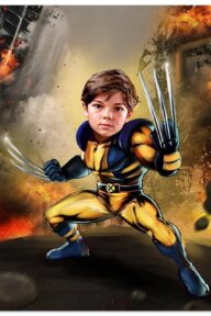 Poster Super-Héros Personnalisé - Wolverine