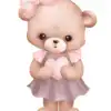 Affiche Prénom Bébé Nounours Personnalisée — 5 Styles, 4 Formats - Coeur
