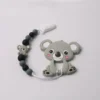 Attache tétine koala - Gris