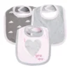 Bavoirs Bébé Lot 3 Pièces – Coton Doux et Imperméables - style 2