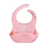 Bavoirs pour bébé en silicone - Rose