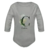 Body Bébé prénom personnalisé - gris chiné