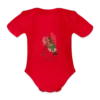 Body Bébé prénom personnalisé manches courtes - rouge