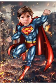 Poster Super-Héros Personnalisé - Super man