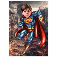 Poster Super-Héros Personnalisé - Super man