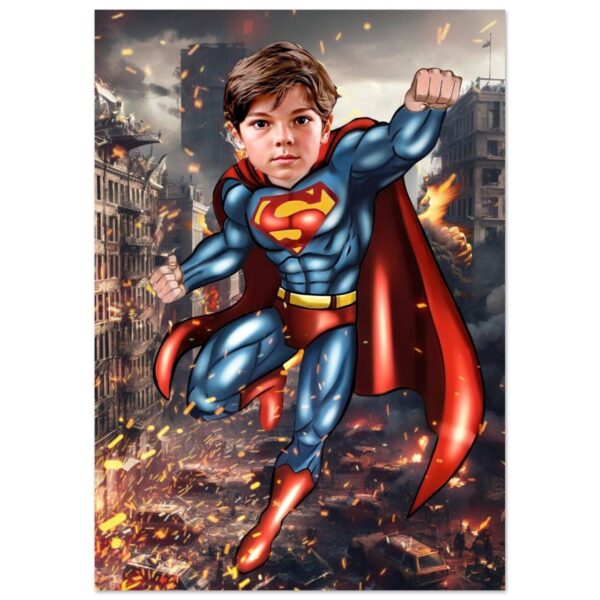 Poster Super-Héros Personnalisé - Super man
