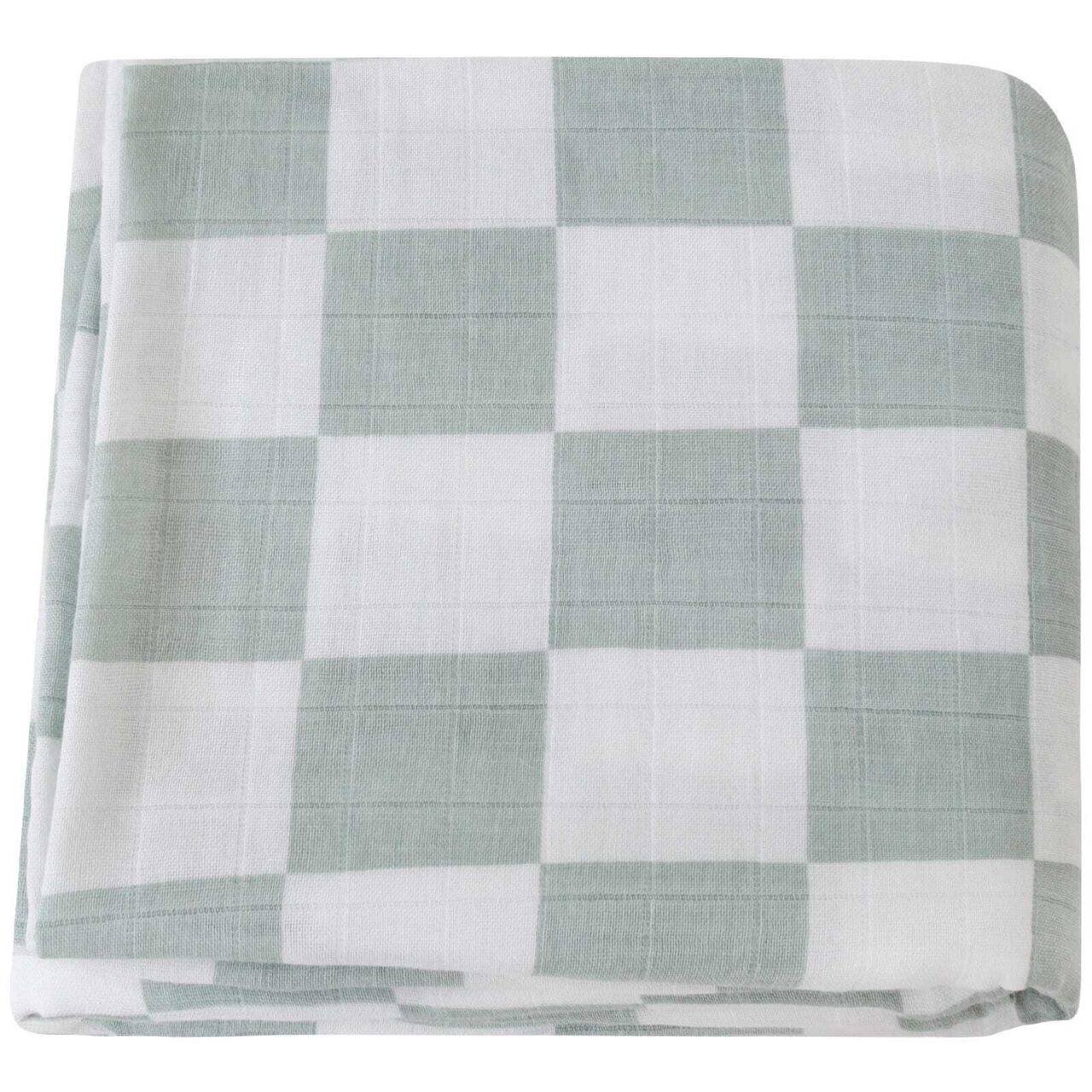 Grand Plaid Gris Vert