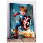Poster Super-Héros Personnalisé - Cap. America - style 2