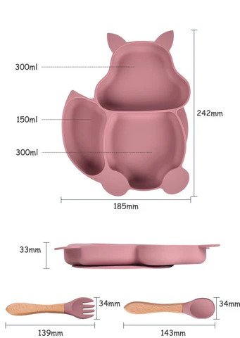 ensemble repas écureuil