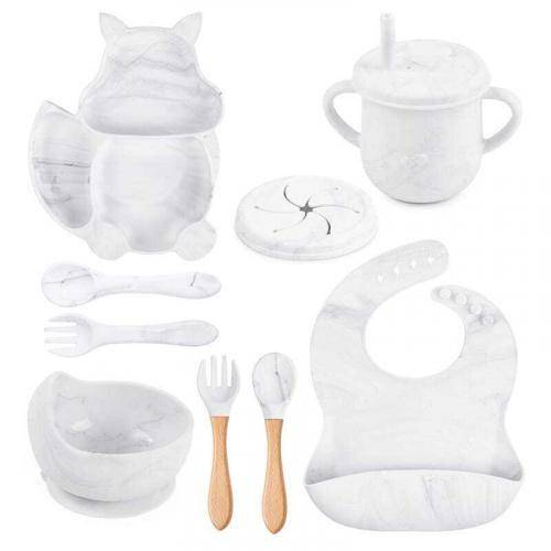 Ensemble repas complet blanc