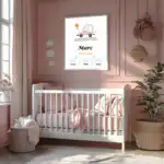 Affiche de Naissance Belle Voiture Personnalisée — Cadeau Naissance Original