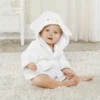Peignoir de Bain Bébé Poncho – Coton Super Doux, Sortie de Bain Enfant - Mouton