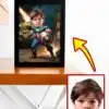 Poster Captain America Marvel Personnalisé avec Photo — 3 Styles, Cadeau Anniversaire Enfant - style 1