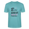T-shirt Unisexe - Bébé arrive style 2 - turquoise pastel