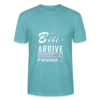 T-shirt Unisexe - Bébé arrive - turquoise pastel