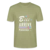 T-shirt Unisexe - Bébé arrive - vert brouillard