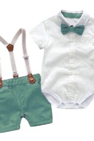 Barboteuse Imprimée – Confort et Style pour Votre Bébé - vert